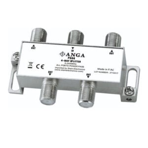 ANGA PS02 4-Way Splitter TV/SAT 5-2400MHz
