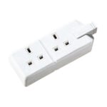 Permaplug Heavy Duty 13Amp 2 Gang Socket White
