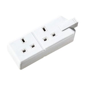 Permaplug Heavy Duty 13Amp 2 Gang Socket White