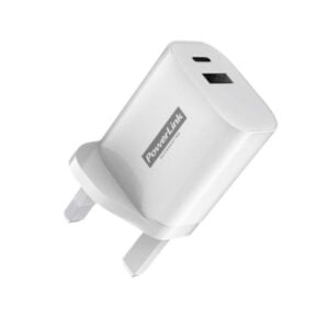 Powerlink Fast Wall Charger 20W USB-C & USB-A White