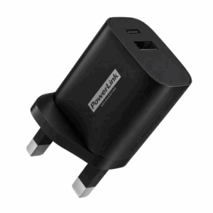 Powerlink Fast Wall Charger 20W USB-C & USB-A Black