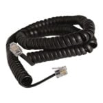 Spiral Telephone Extension Black 4m