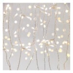 Curtain 360 2Chip LED 3mm Remote Transparent Wire White & Warm White 3m