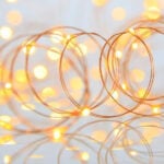 100 Mini LED Bronze Copper Wire Warm White 5m