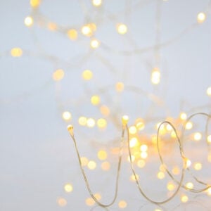 100 Mini LED Silver Copper Wire Warm White 5m
