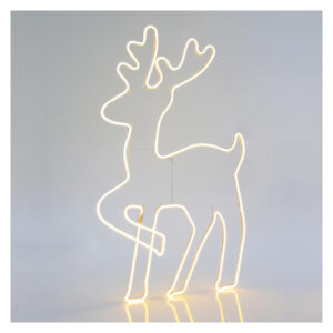 Reindeer Neon Rope Light Warm White 5m 49x84cm