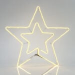 Double Star Neon Rope Light Warm White 3m 56x58cm