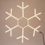 Snowflake Rope Light Warm White 5m 59x50cm