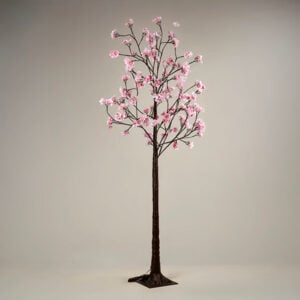 Almond Tree Pink Flowers Warm White LED 1.8m