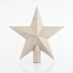 Star Tree Topper Champagne Glitter